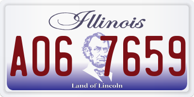 IL license plate A067659