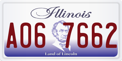 IL license plate A067662