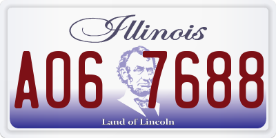 IL license plate A067688