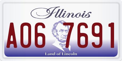 IL license plate A067691
