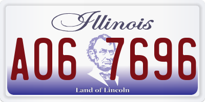 IL license plate A067696
