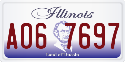 IL license plate A067697