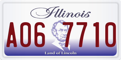 IL license plate A067710