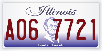 IL license plate A067721