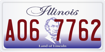 IL license plate A067762