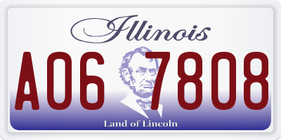 IL license plate A067808