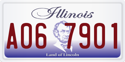 IL license plate A067901