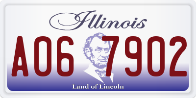 IL license plate A067902