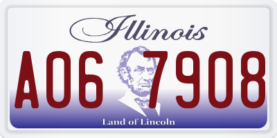 IL license plate A067908