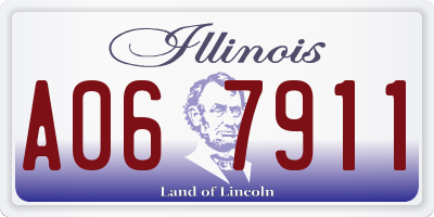 IL license plate A067911