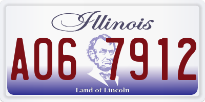 IL license plate A067912