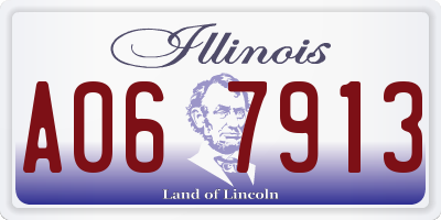 IL license plate A067913
