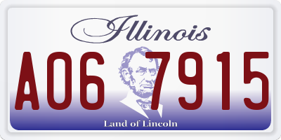 IL license plate A067915