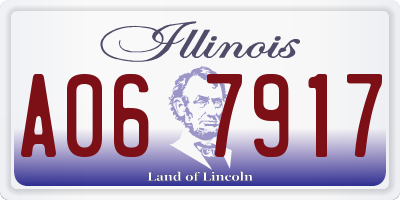 IL license plate A067917