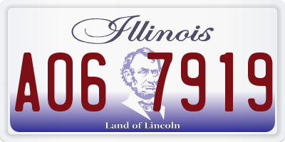 IL license plate A067919