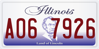 IL license plate A067926