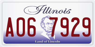 IL license plate A067929