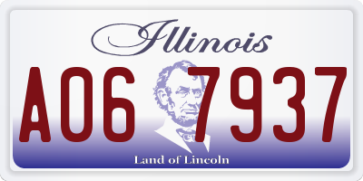 IL license plate A067937
