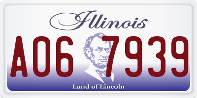 IL license plate A067939