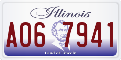 IL license plate A067941