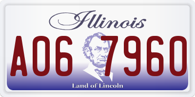 IL license plate A067960