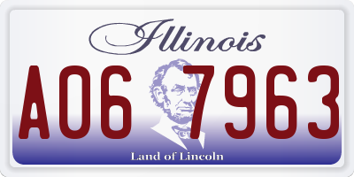 IL license plate A067963