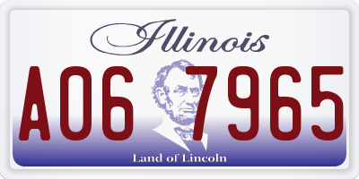 IL license plate A067965