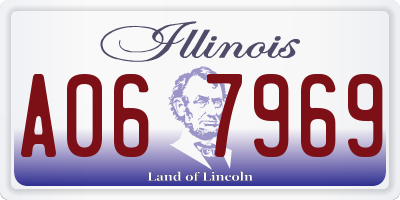 IL license plate A067969