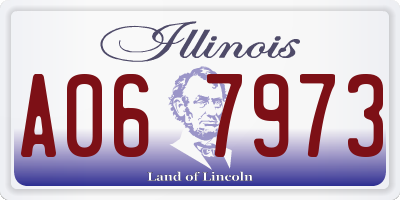 IL license plate A067973