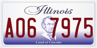 IL license plate A067975
