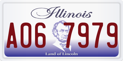 IL license plate A067979