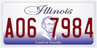 IL license plate A067984