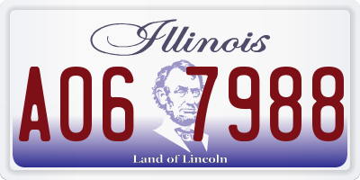 IL license plate A067988