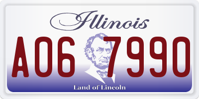 IL license plate A067990