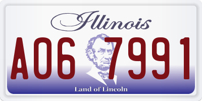 IL license plate A067991