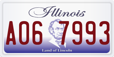 IL license plate A067993