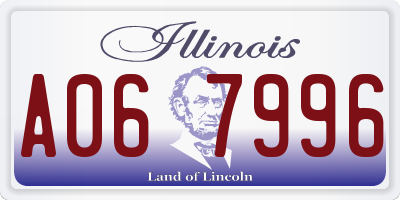 IL license plate A067996