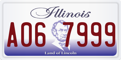 IL license plate A067999