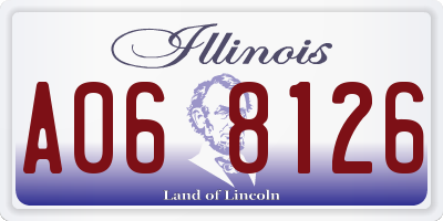 IL license plate A068126