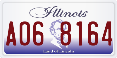 IL license plate A068164