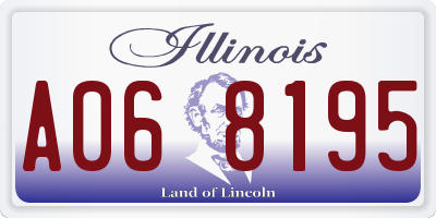 IL license plate A068195