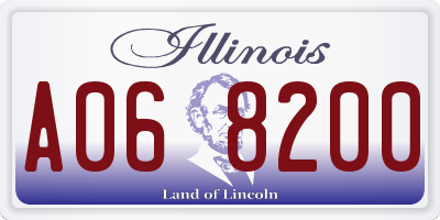 IL license plate A068200