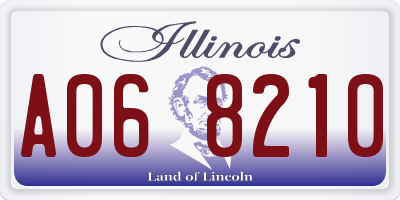 IL license plate A068210