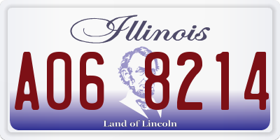 IL license plate A068214
