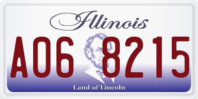 IL license plate A068215