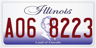 IL license plate A068223