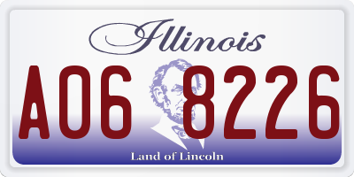 IL license plate A068226