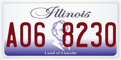 IL license plate A068230