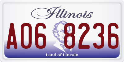 IL license plate A068236