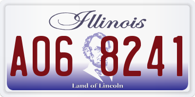 IL license plate A068241